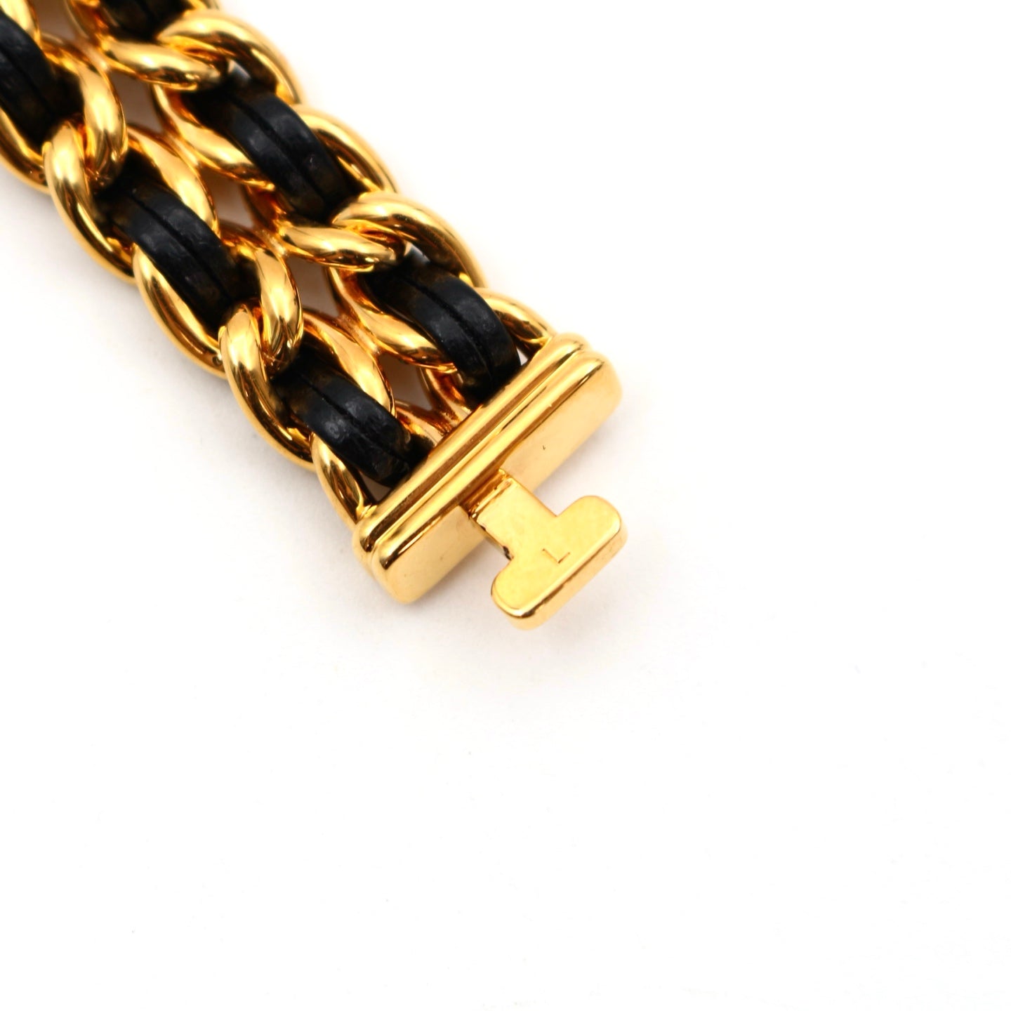CHANEL Black & Gold Premiere L Watch [Used]