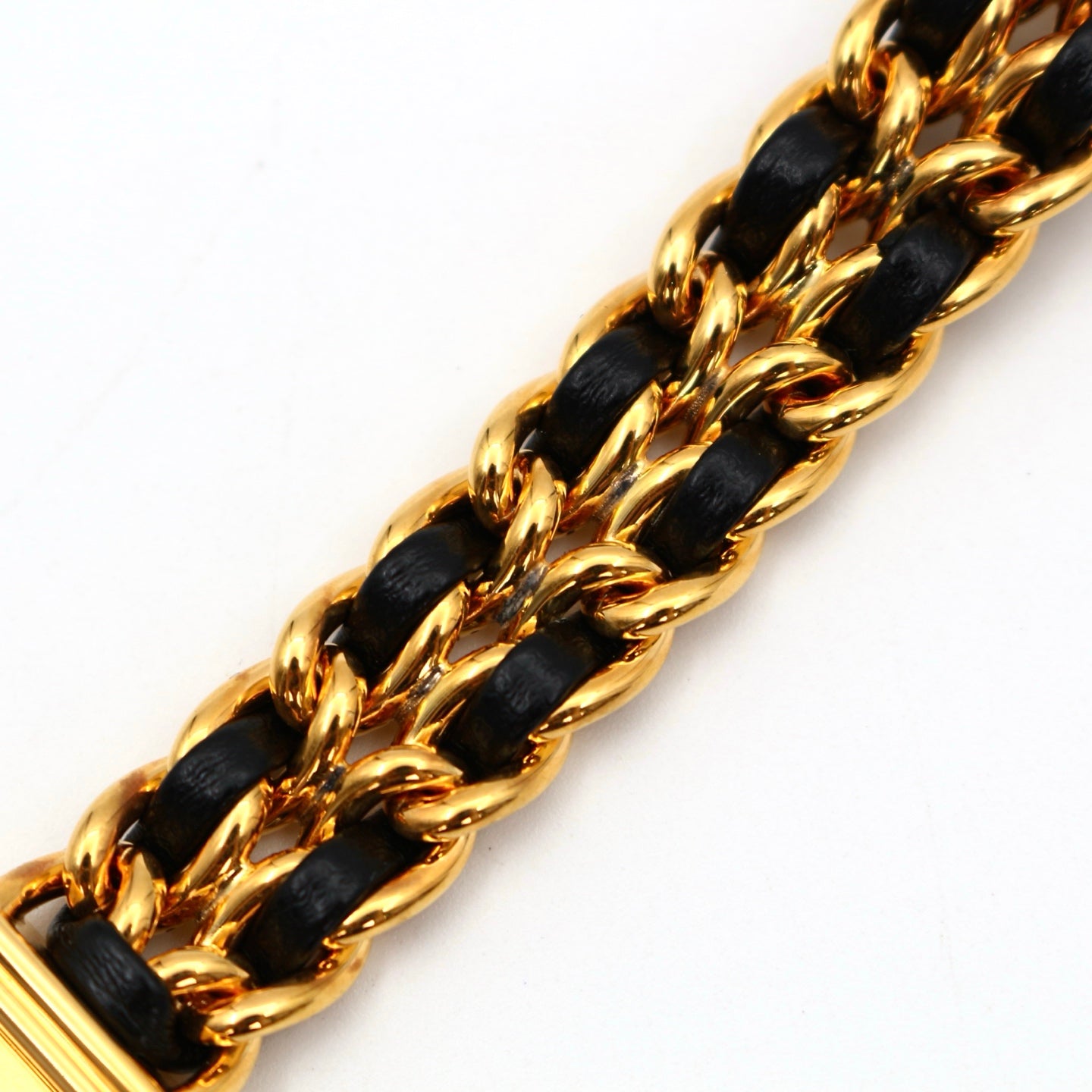 CHANEL Black & Gold Premiere L Watch [Used]
