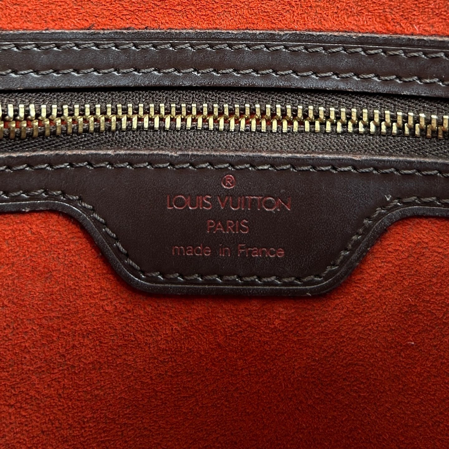 LOUIS VUITTON Damier Ebene Looping Tote Bag [Used]
