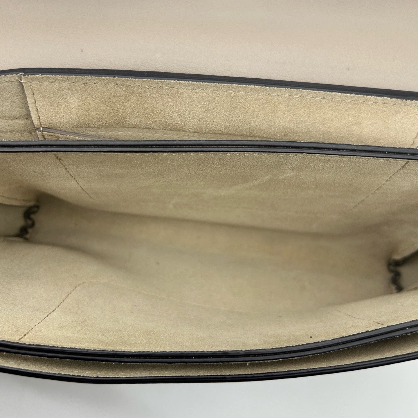 Chloé Faye Motty Grey Suede & Leather Shoulder Bag [Used]