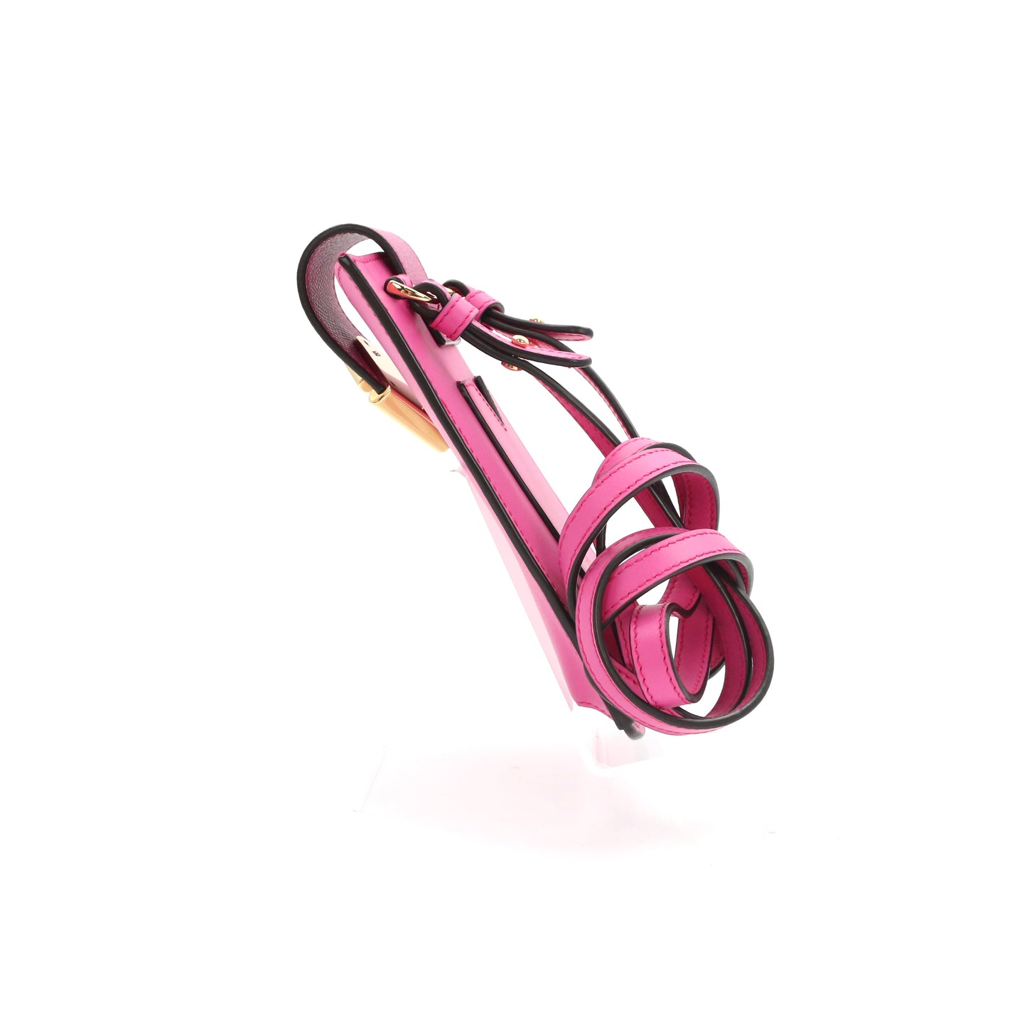 FENDI FF Diamond Leather Phone Pouch Pink [Unused]