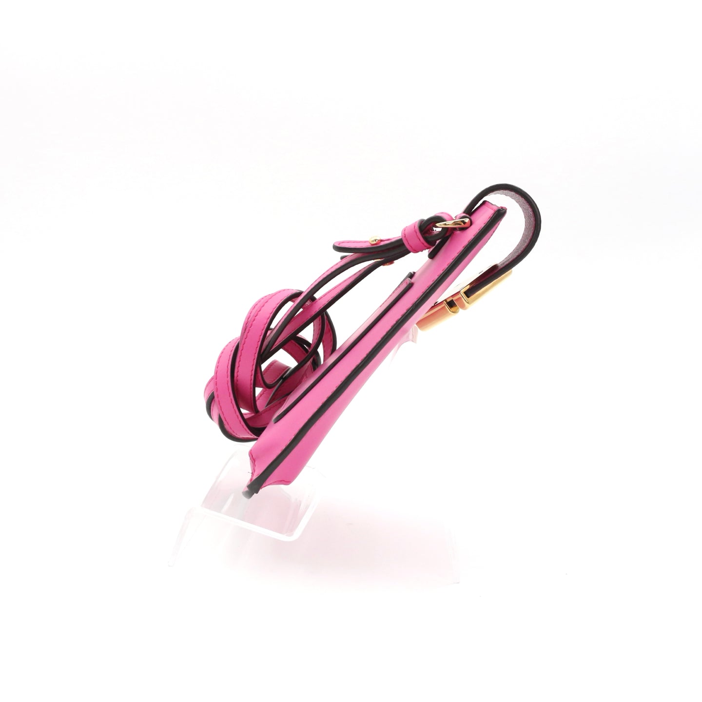 FENDI FF Diamond Leather Phone Pouch Pink [Unused]