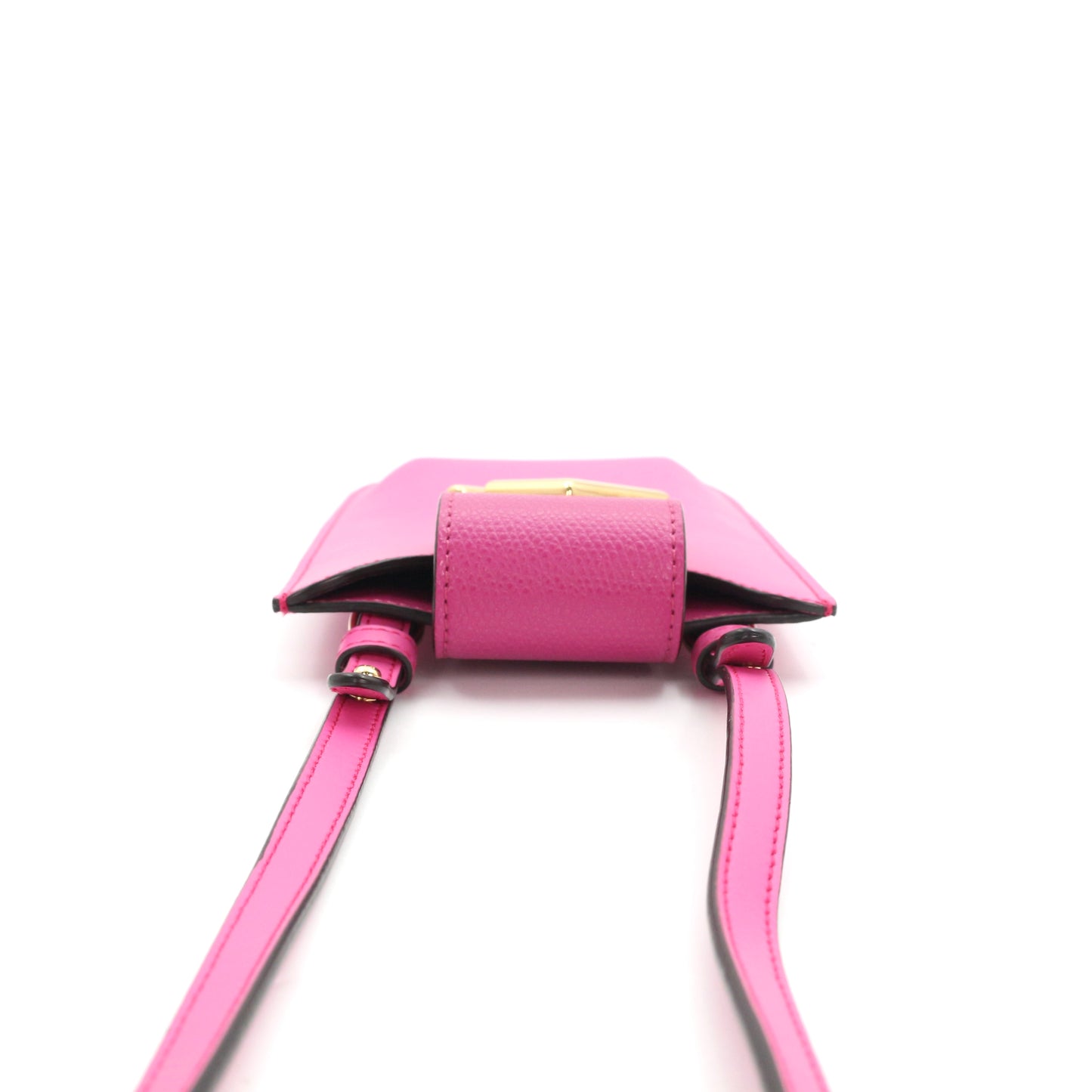 FENDI FF Diamond Leather Phone Pouch Pink [Unused]