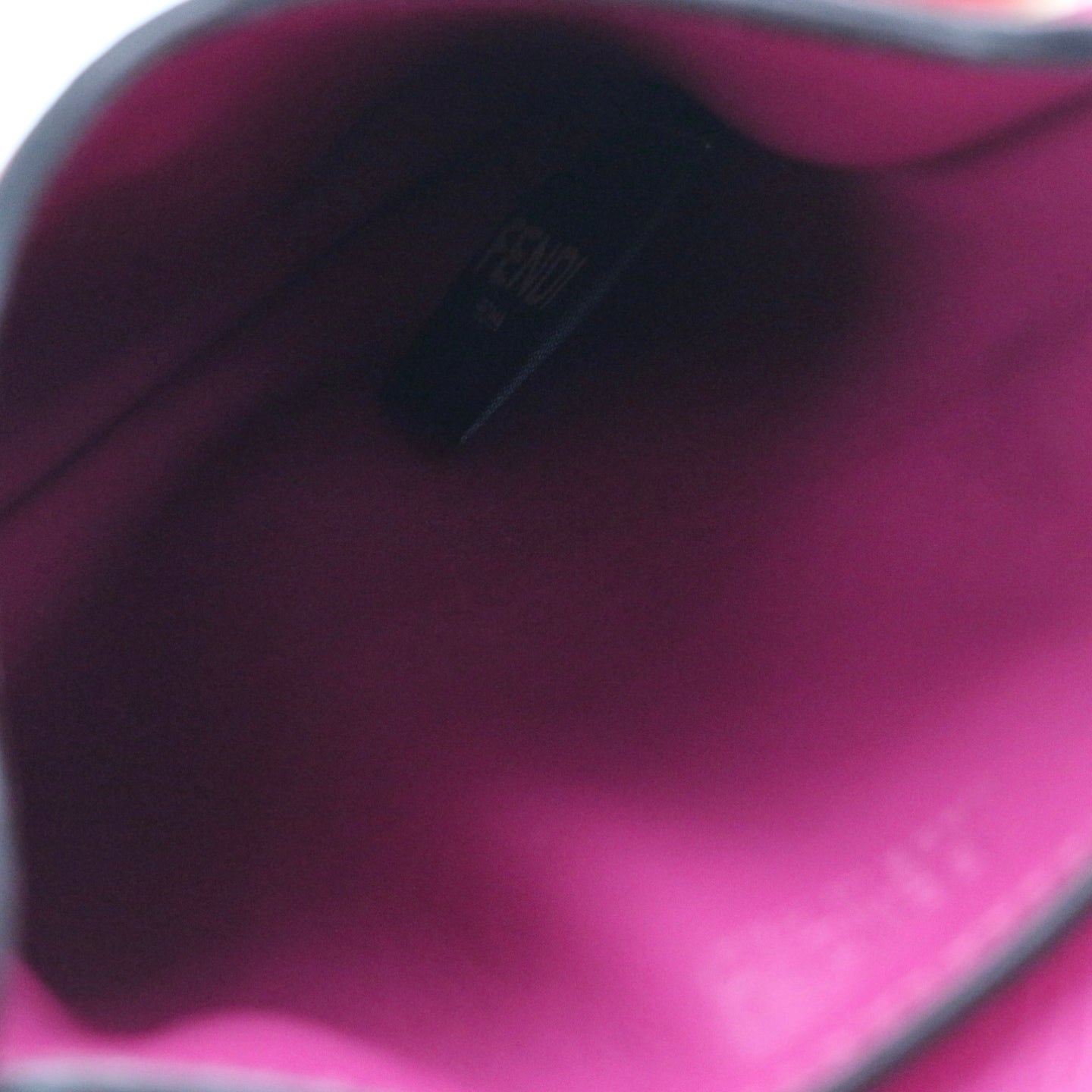 FENDI FF Diamond Leather Phone Pouch Pink [Unused]