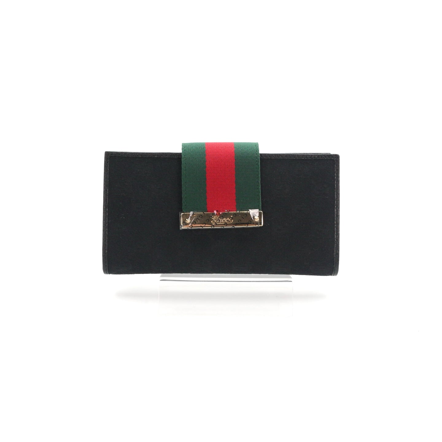 GUCCI Sherry Line GG Canvas Leather Long Wallet [Unused]