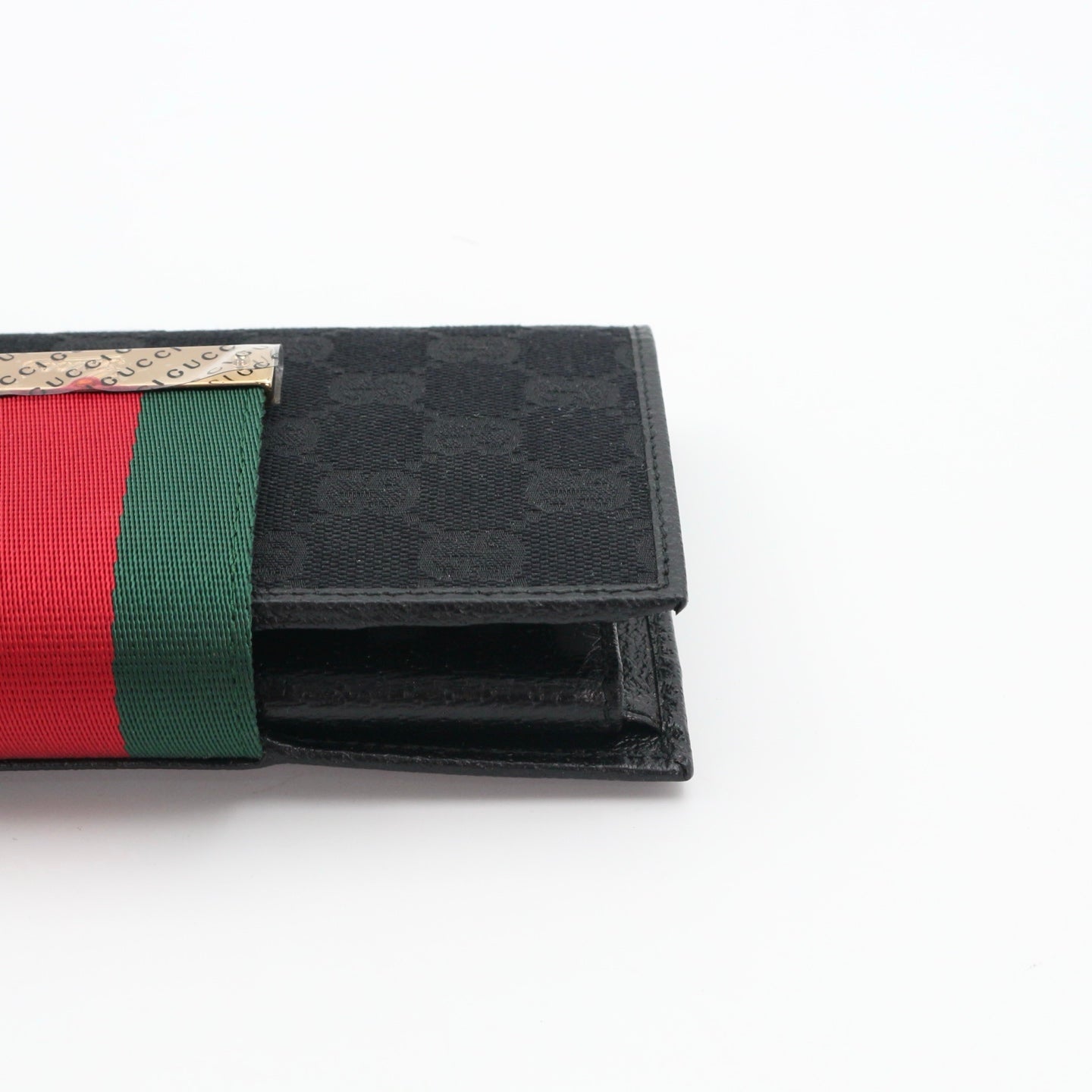 GUCCI Sherry Line GG Canvas Leather Long Wallet [Unused]