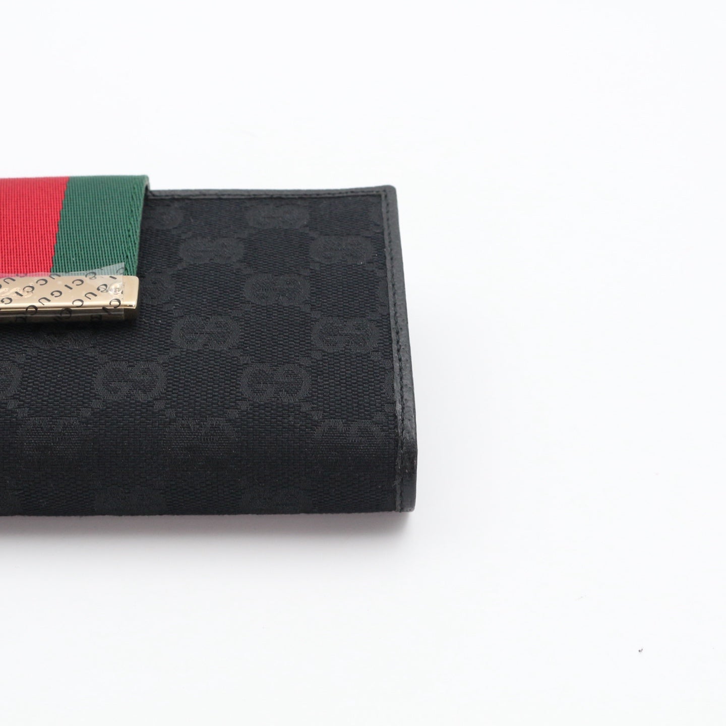 GUCCI Sherry Line GG Canvas Leather Long Wallet [Unused]