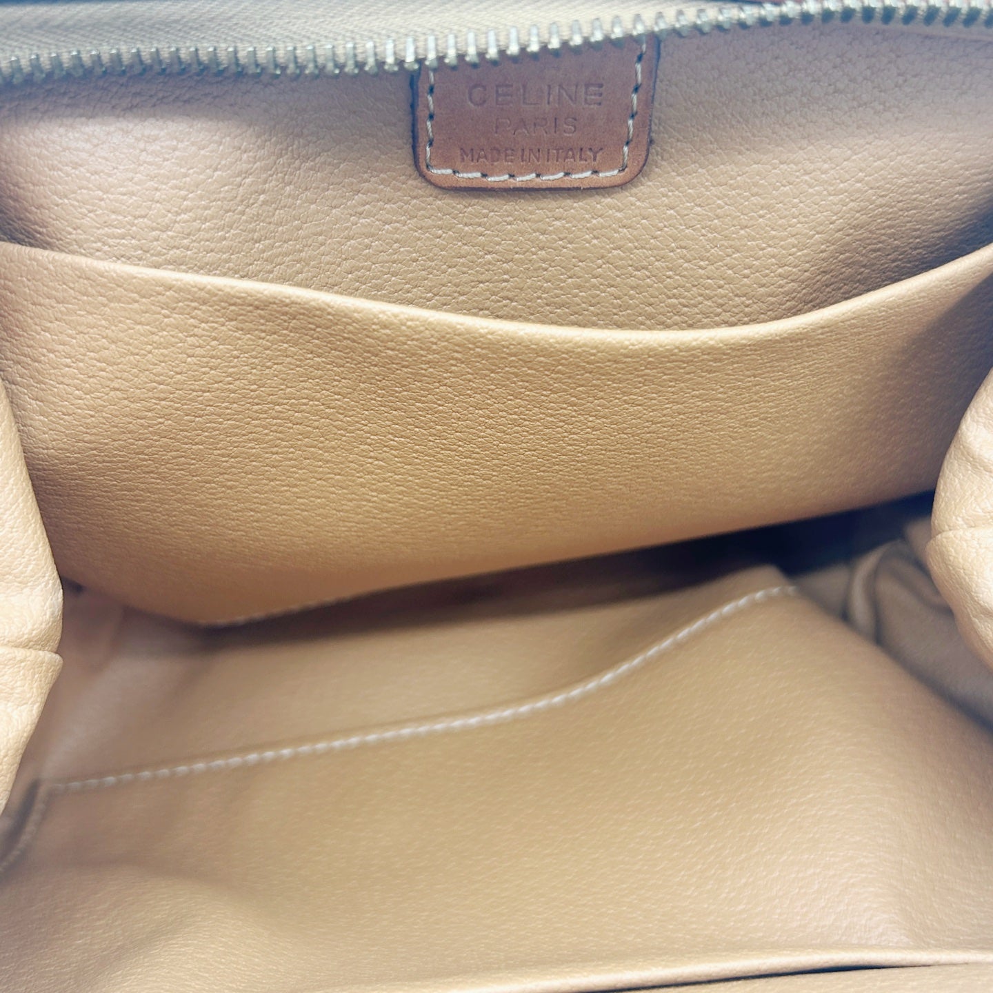 CELINE Macadam Canvas Cosmetic Pouch [Used]