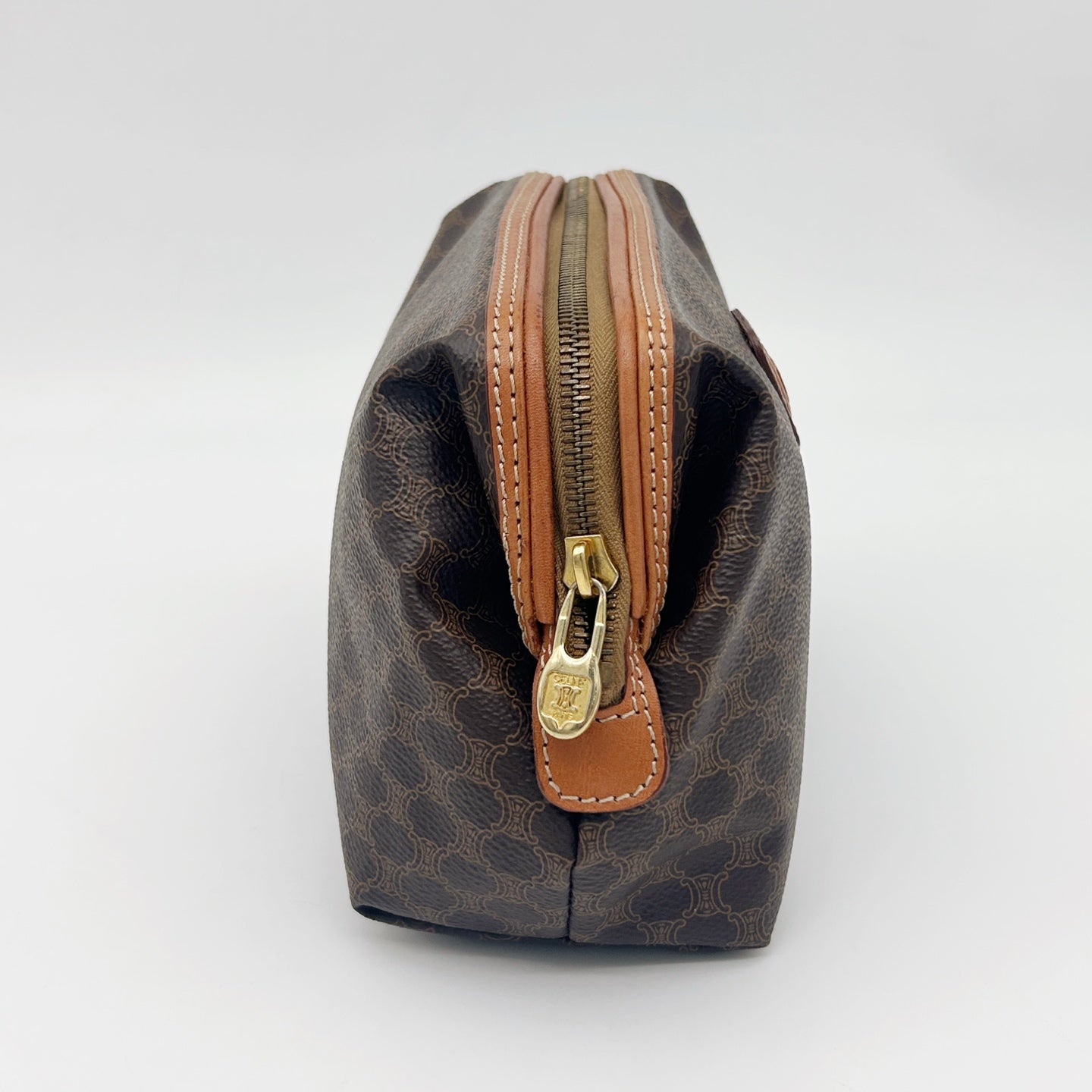 CELINE Macadam Canvas Cosmetic Pouch [Used]