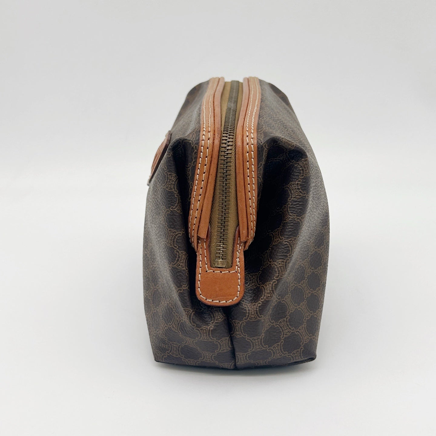 CELINE Macadam Canvas Cosmetic Pouch [Used]