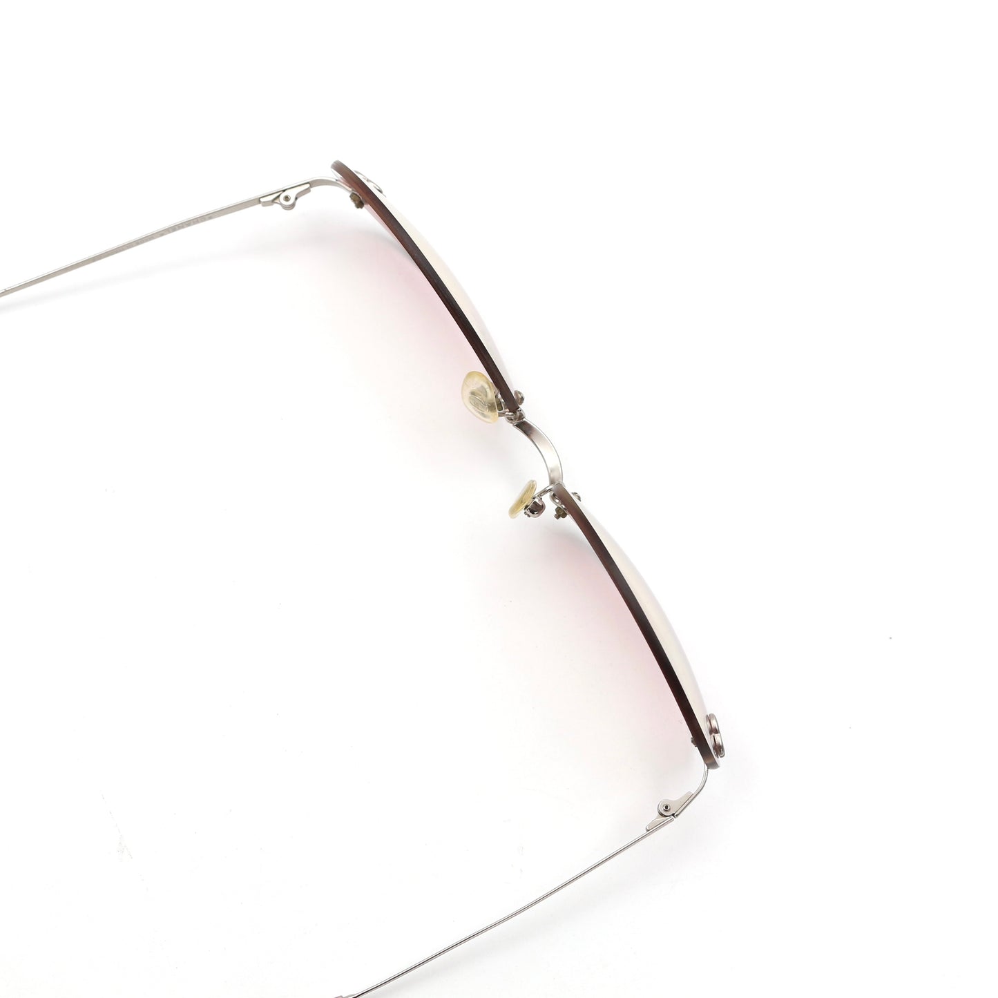 CHANEL Rimless Gradient Pink CC Logo Sunglasses [Used]