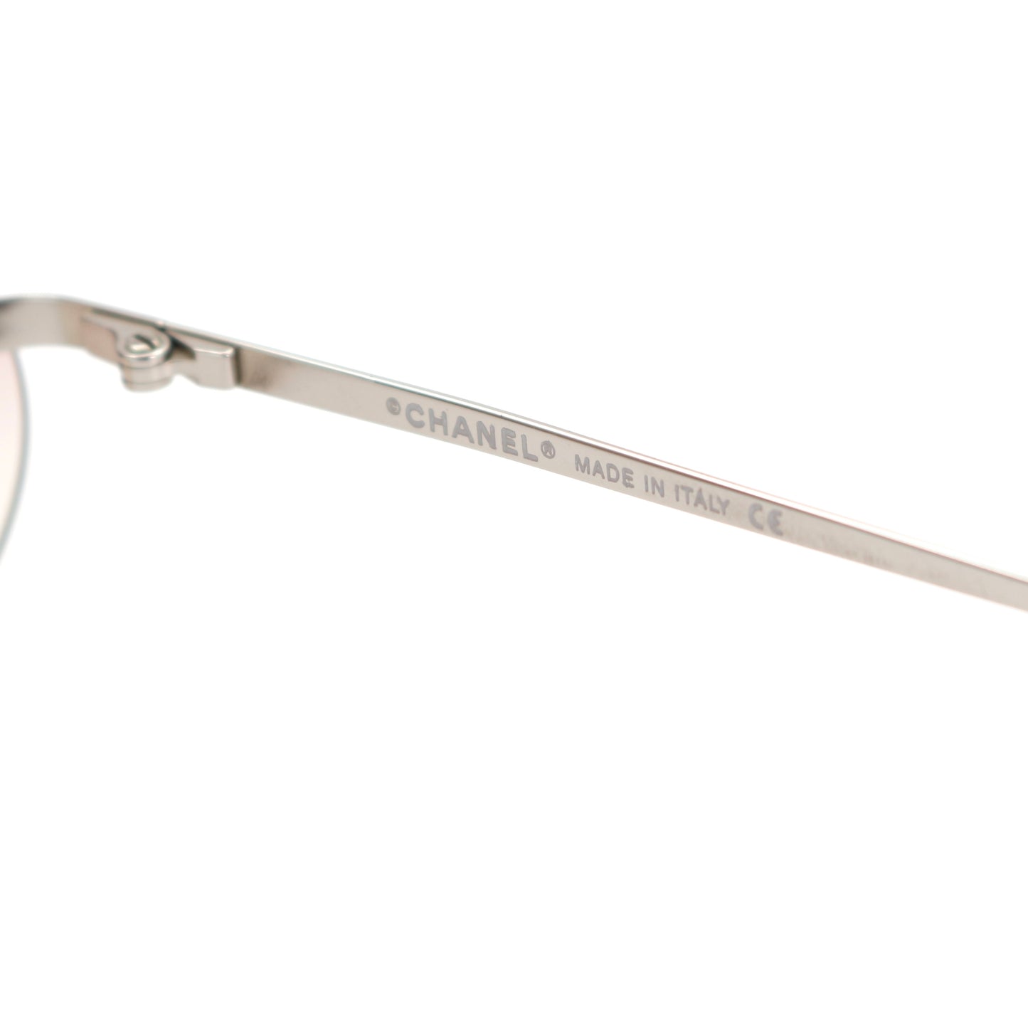 CHANEL Rimless Gradient Pink CC Logo Sunglasses [Used]