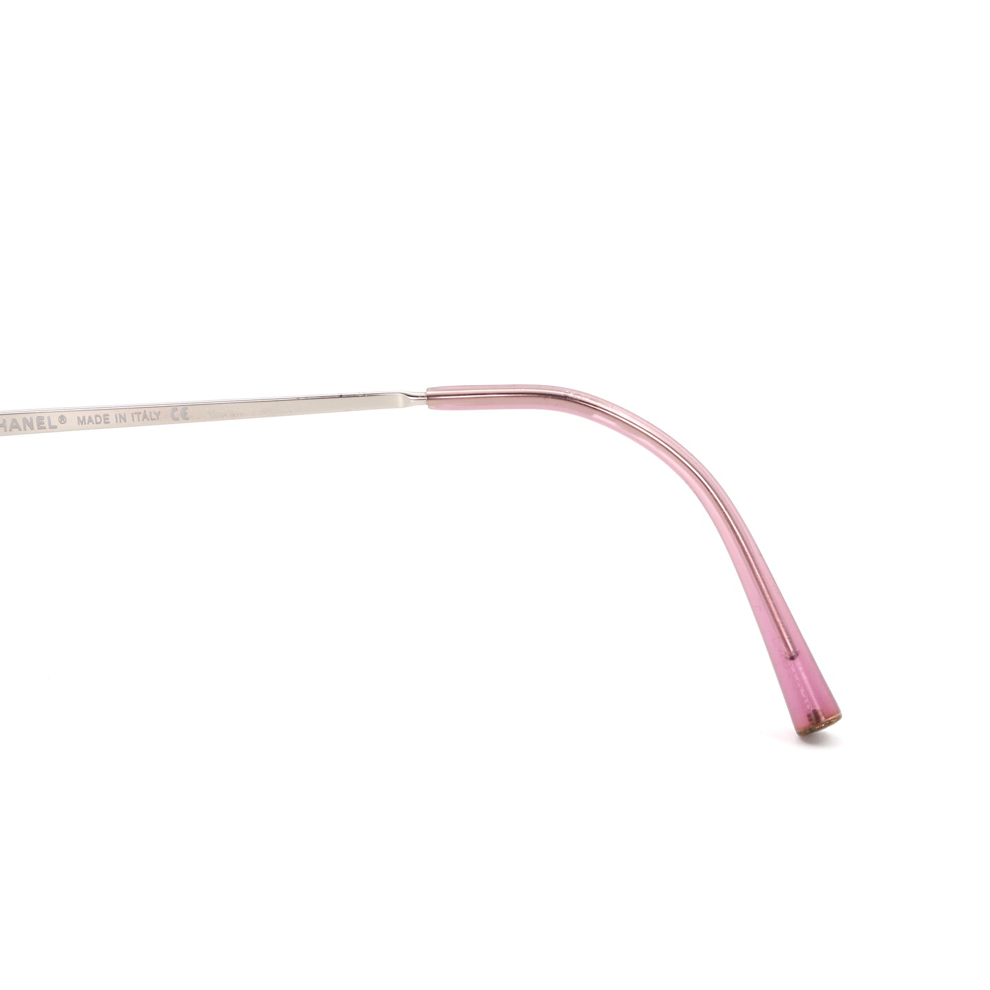 CHANEL Rimless Gradient Pink CC Logo Sunglasses [Used]