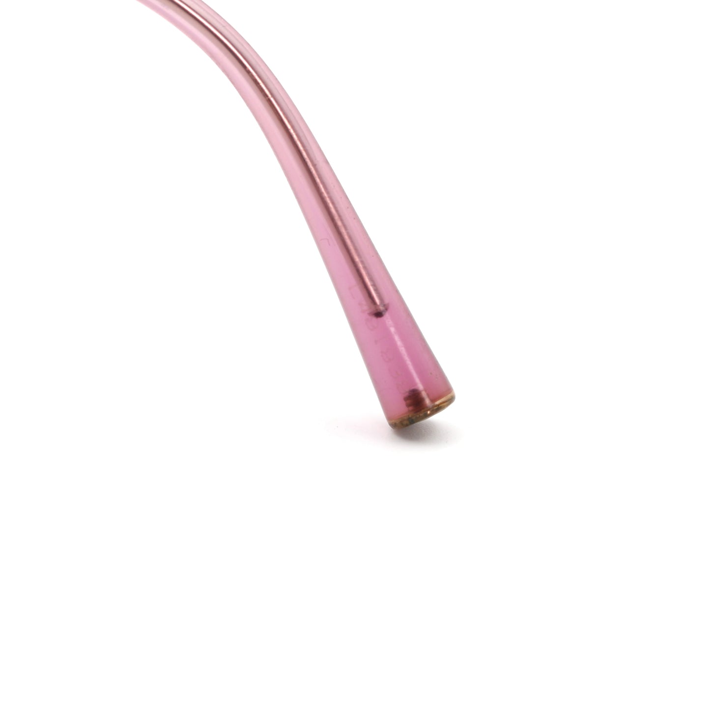 CHANEL Rimless Gradient Pink CC Logo Sunglasses [Used]