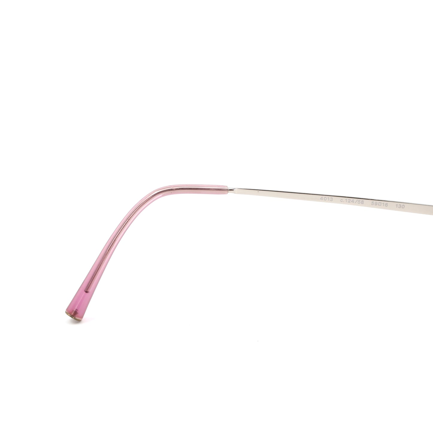 CHANEL Rimless Gradient Pink CC Logo Sunglasses [Used]
