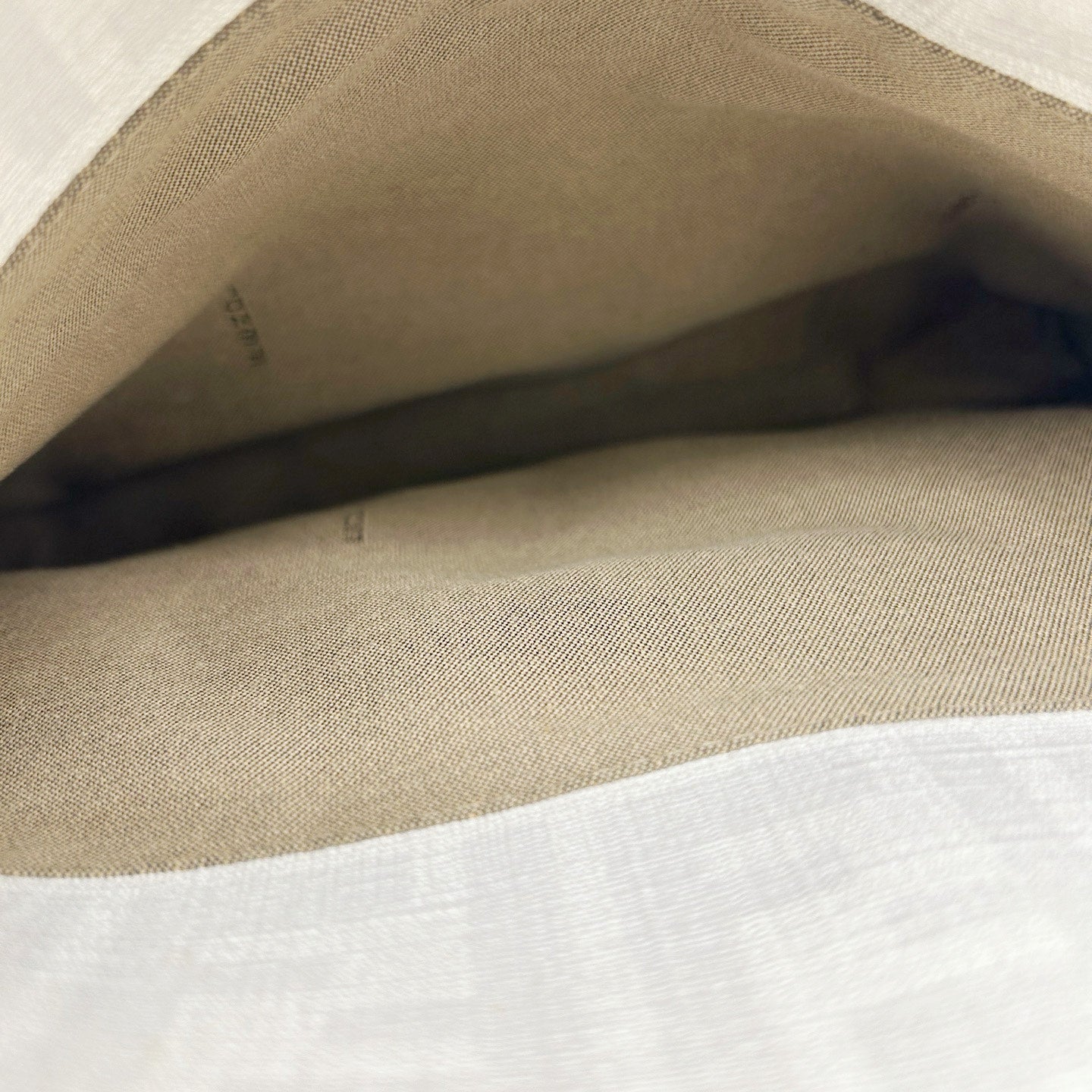 FENDI White Zucca PVC Tote Bag [Used]