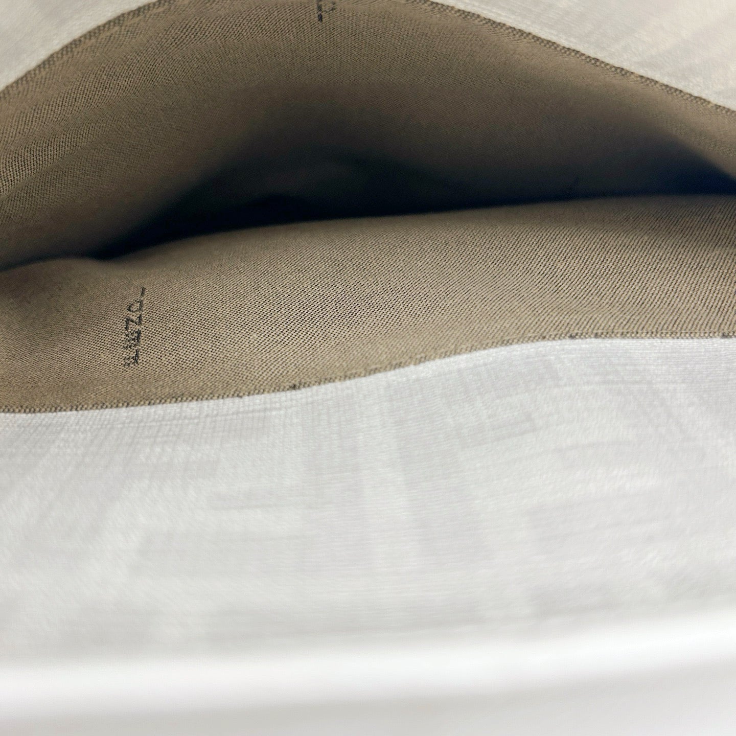 FENDI White Zucca PVC Tote Bag [Used]
