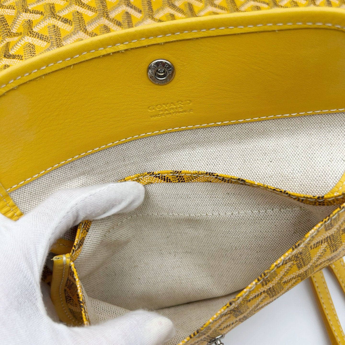 GOYARD Saint Louis PM Yellow Tote Bag [Used]