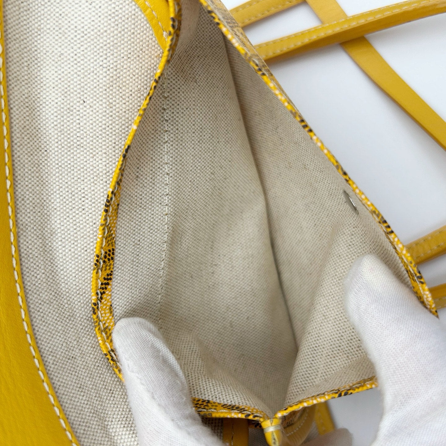 GOYARD Saint Louis PM Yellow Tote Bag [Used]