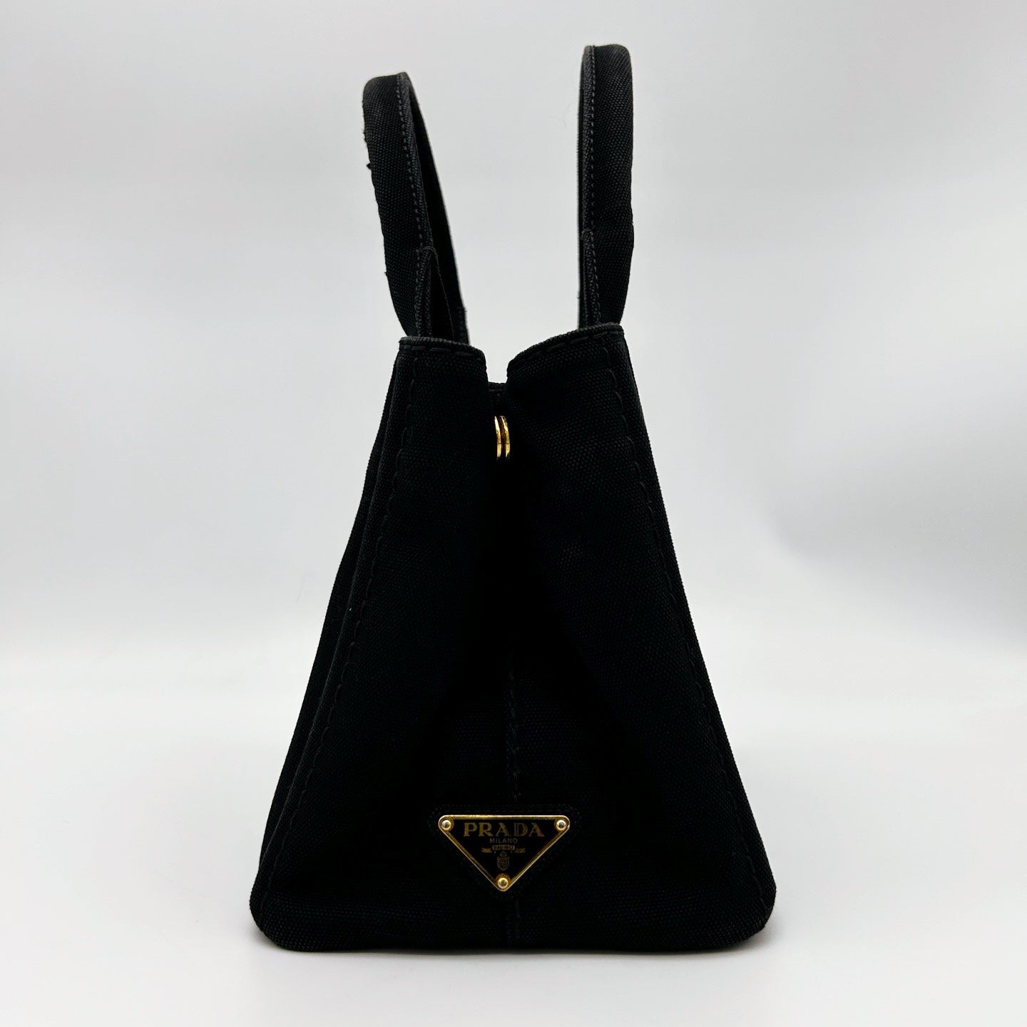 PRADA Black Canvas 2Way Tote Bag [Used]