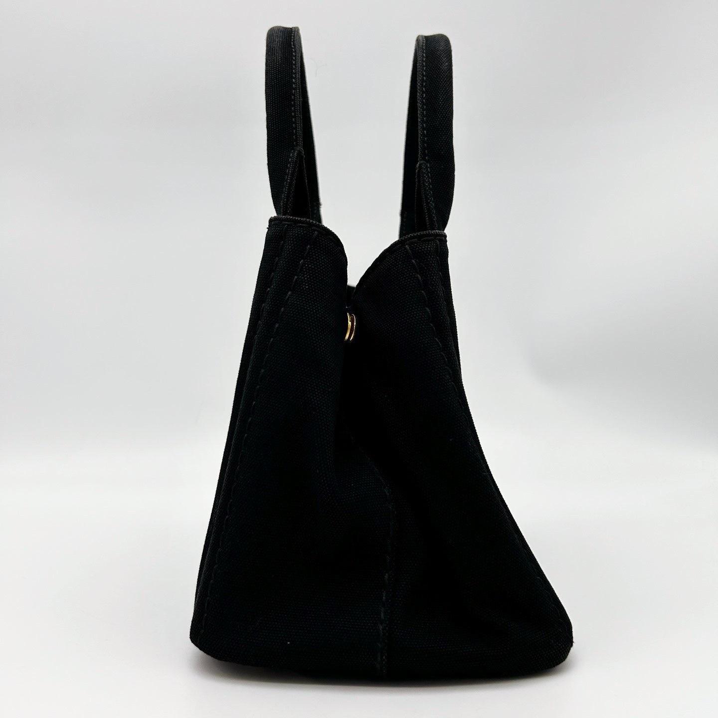 PRADA Black Canvas 2Way Tote Bag [Used]
