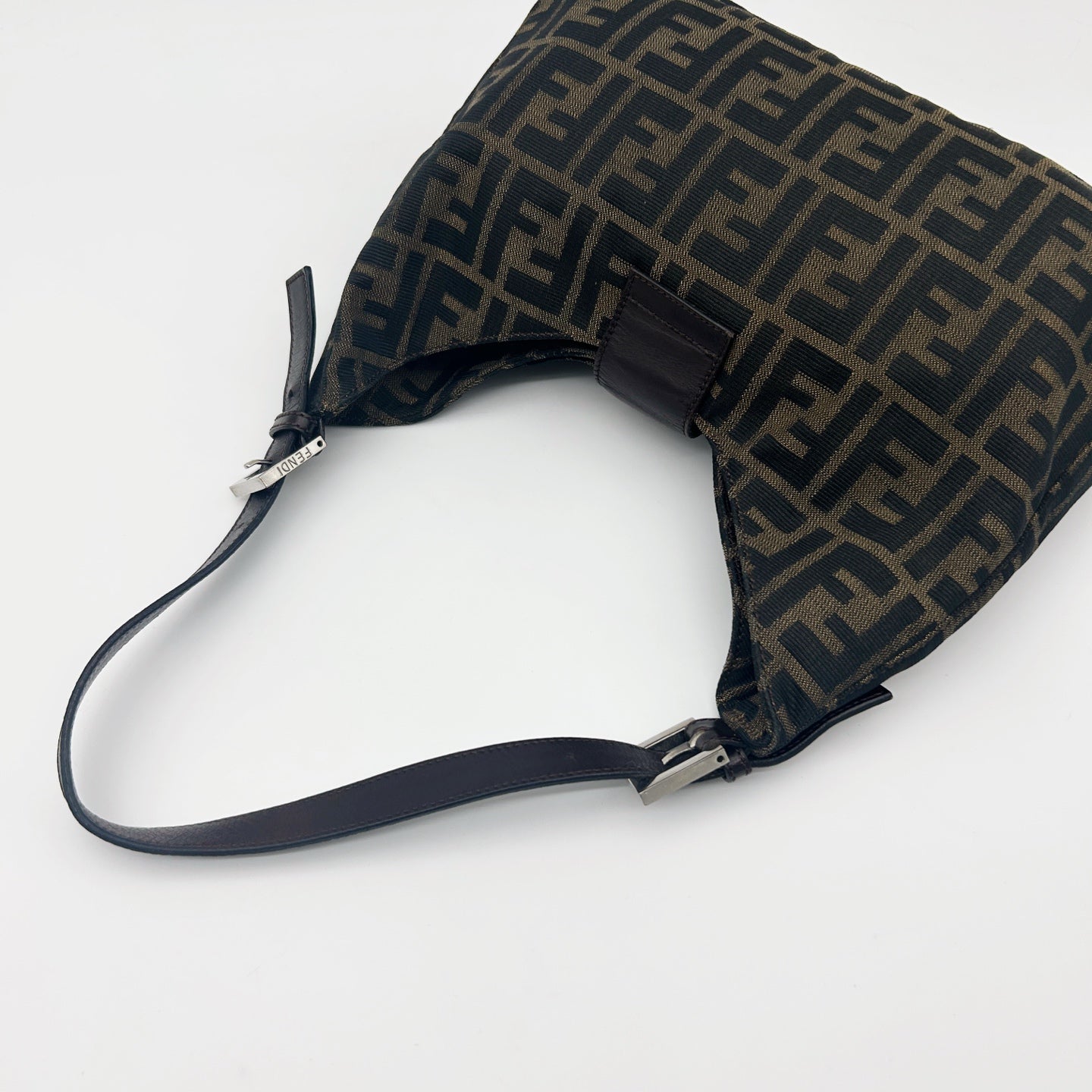 FENDI Brown Zucca Baguette Shoulder Bag [Used]
