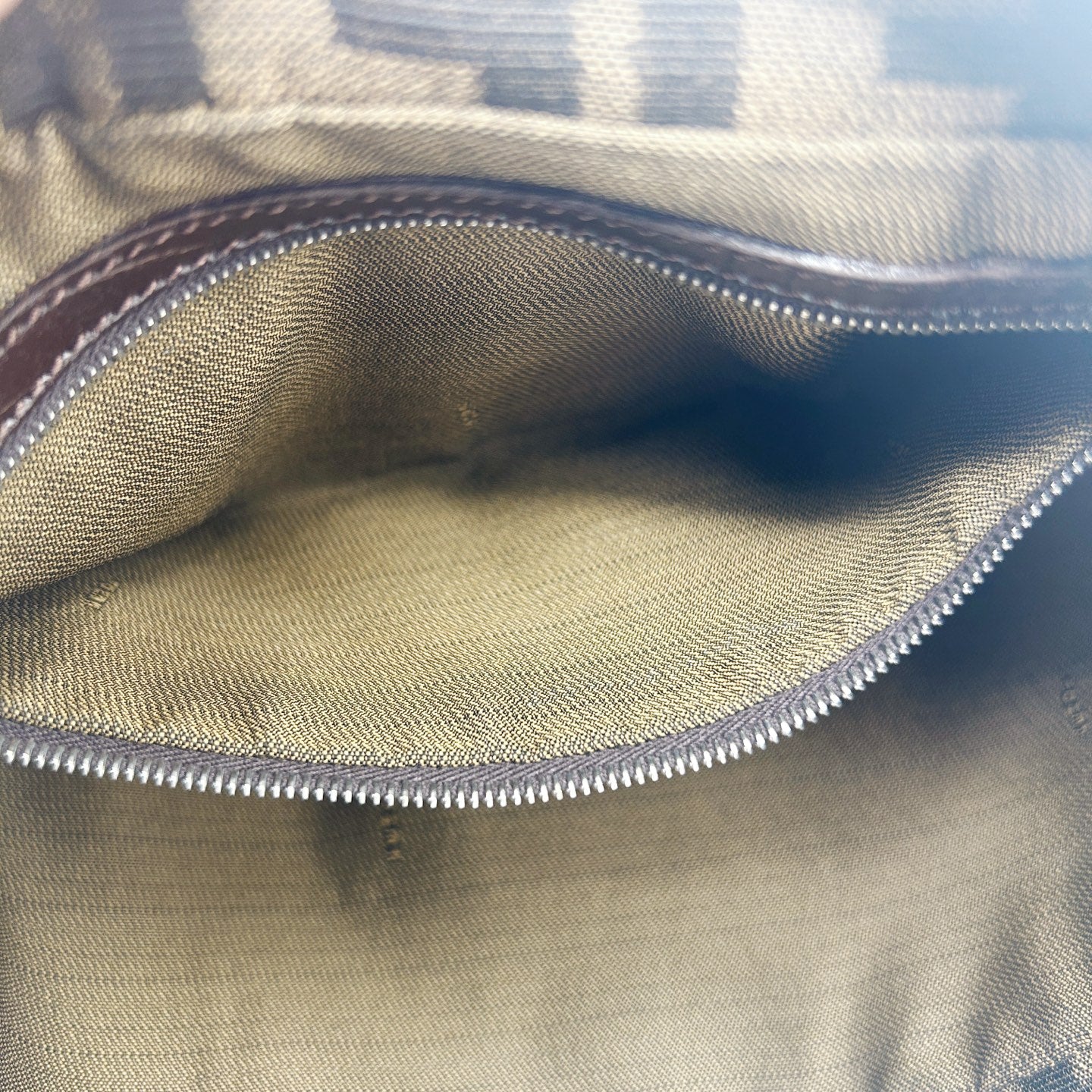 FENDI Brown Zucca Baguette Shoulder Bag [Used]