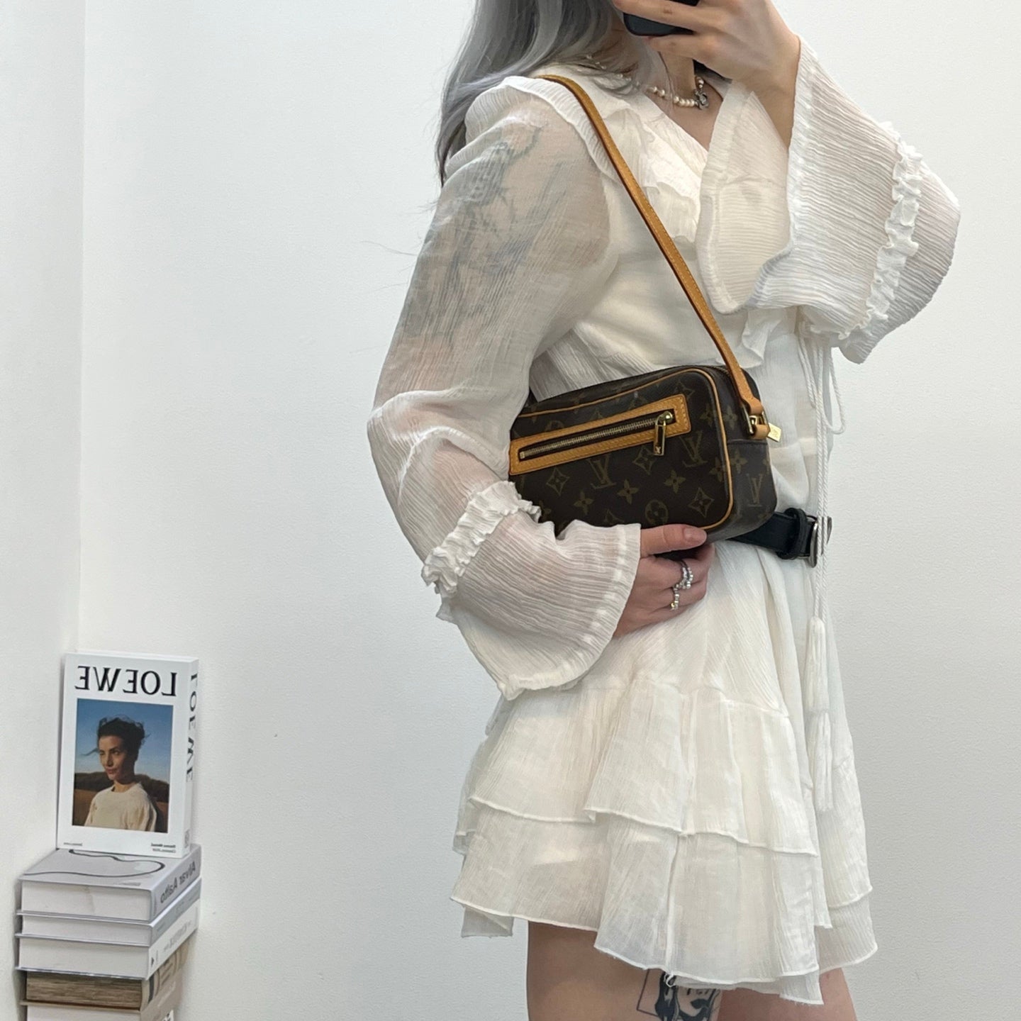 LOUIS VUITTON Monogram Cite MM Shoulder Bag [Used]