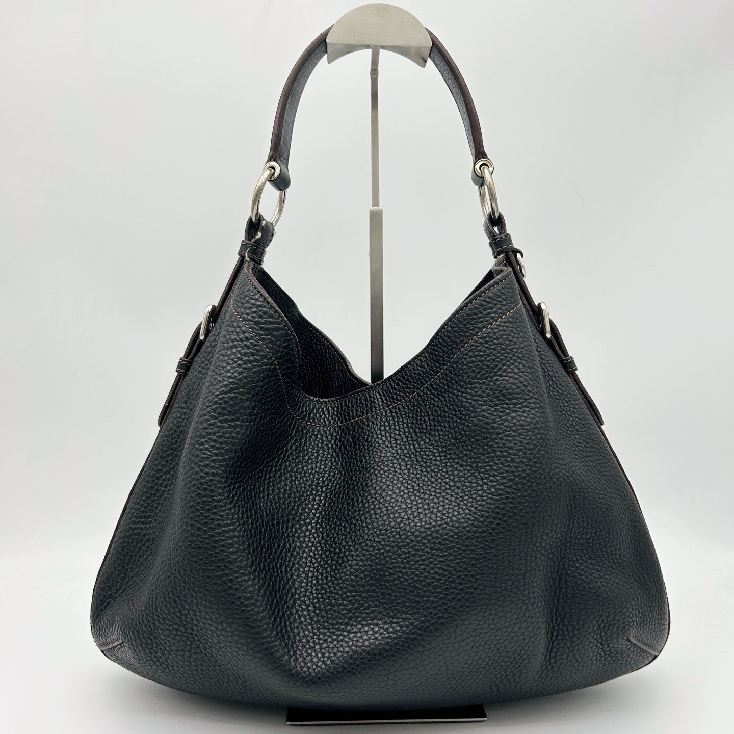 PRADA Vitello Daino Leather Hobo Bag [Used]