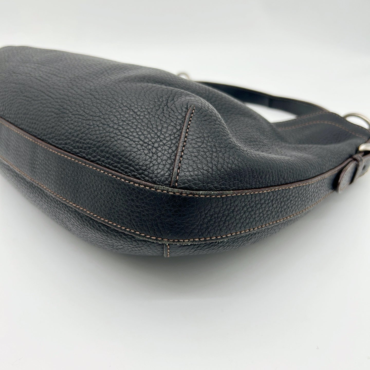 PRADA Vitello Daino Leather Hobo Bag [Used]