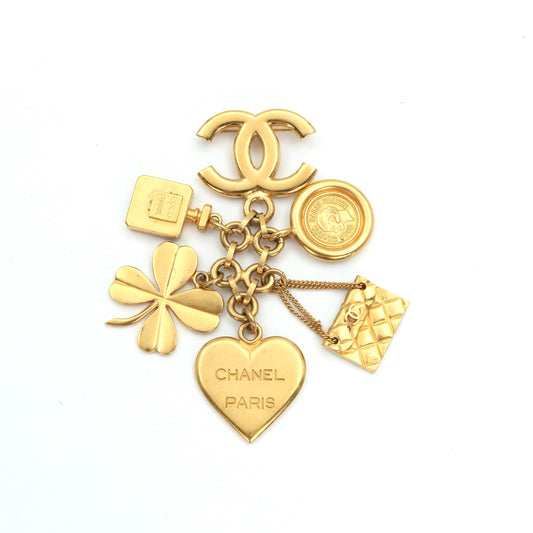 CHANEL Vintage Multi-Charm Brooch Pendant [Used]