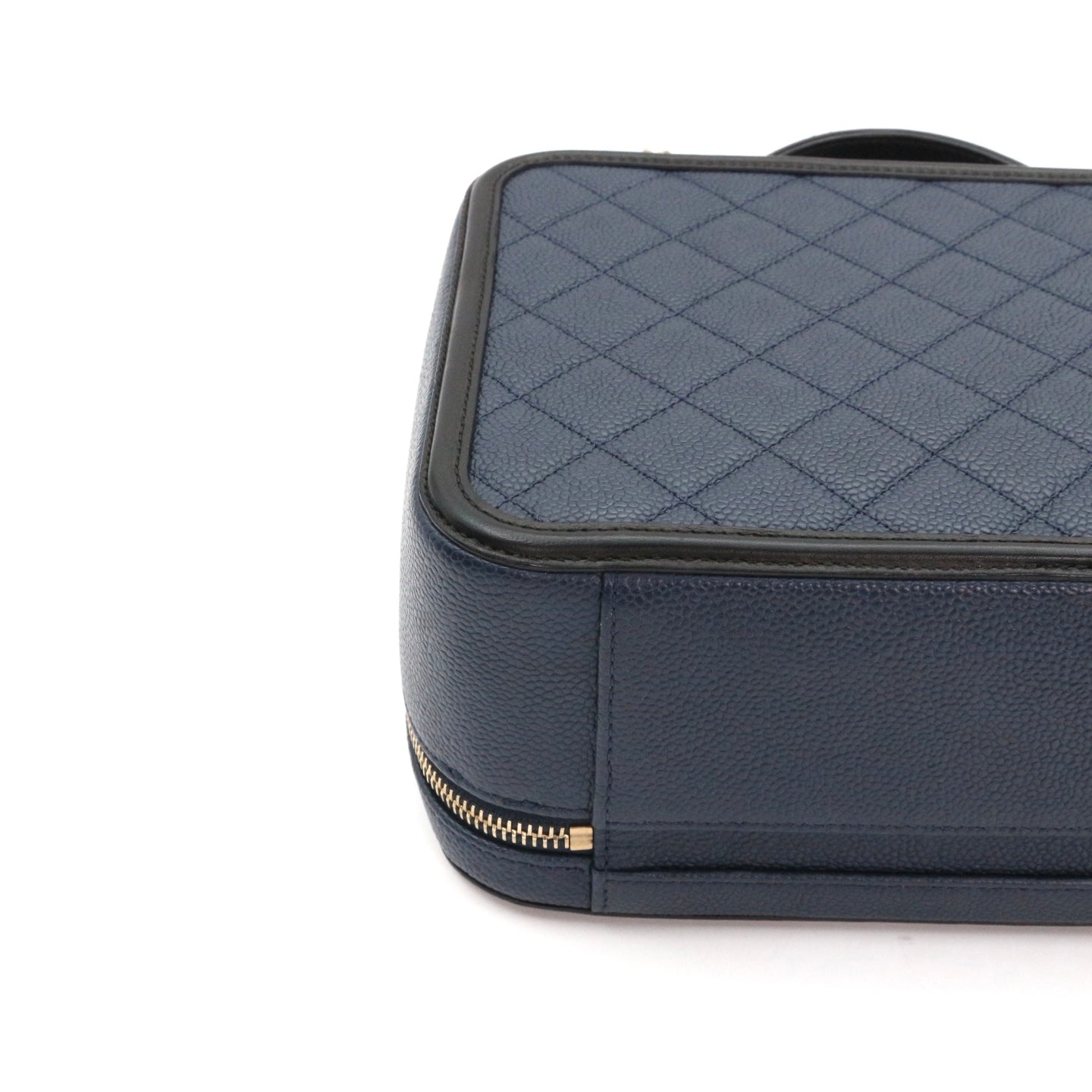CHANEL Blue and Black Camera Bag [Used]