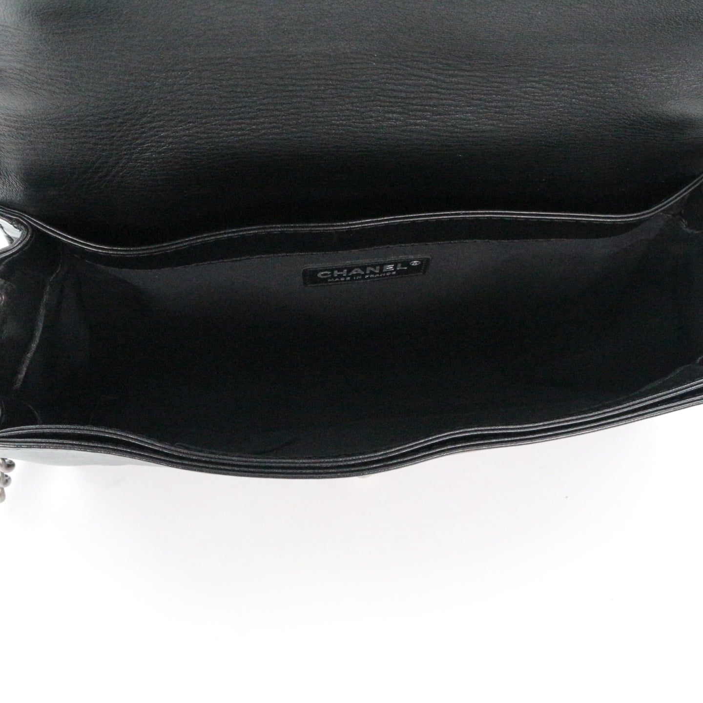 CHANEL Medium Boy Bag with Layered Chain Detail [Used]