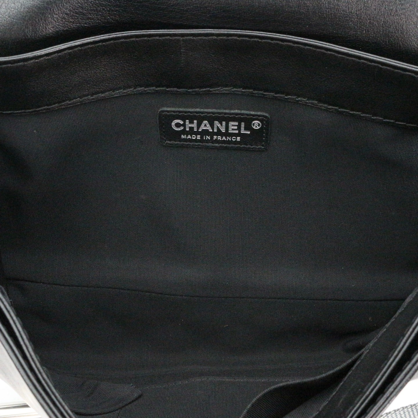 CHANEL Medium Boy Bag with Layered Chain Detail [Used]