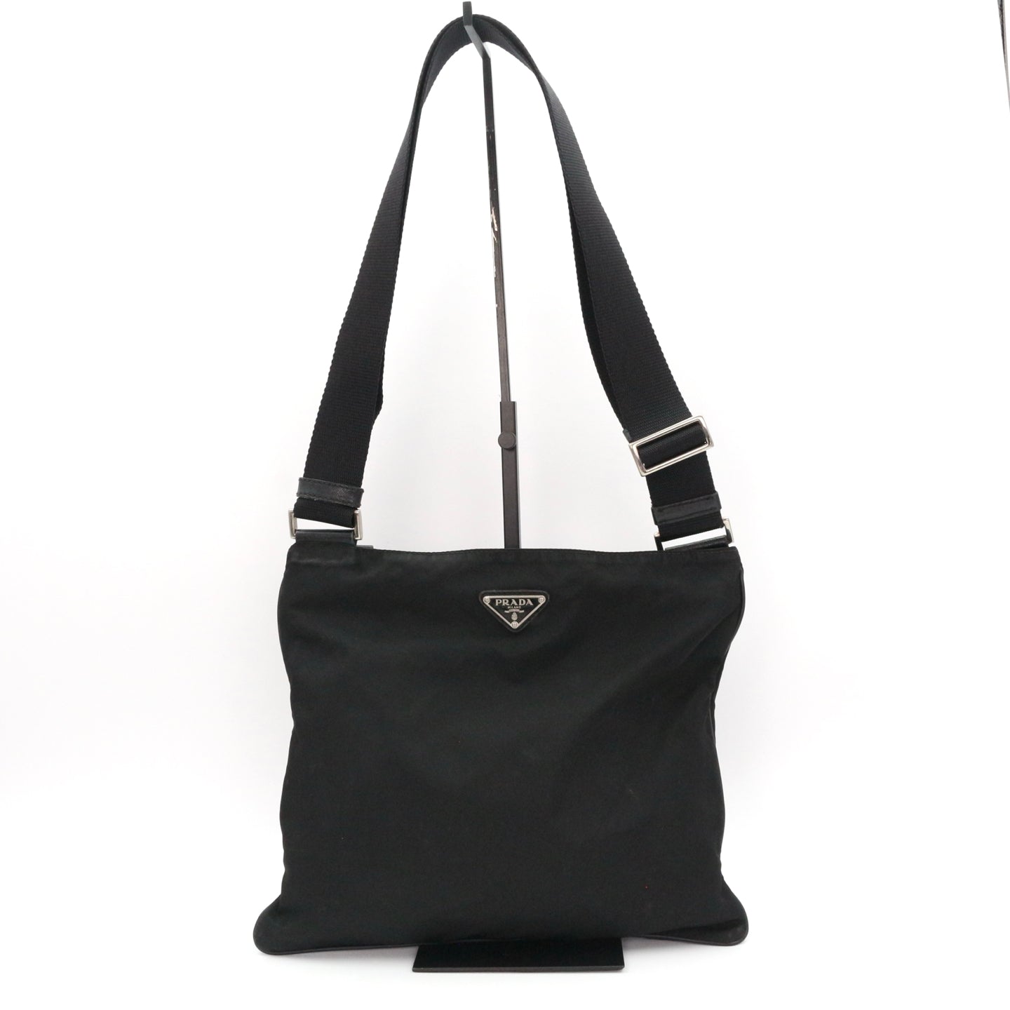 PRADA Black Tessuto Nylon Crossbody Bag [Used]