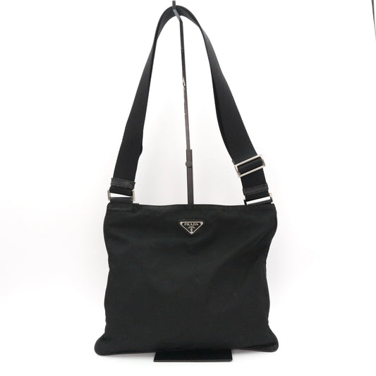 PRADA Black Tessuto Nylon Crossbody Bag [Used]