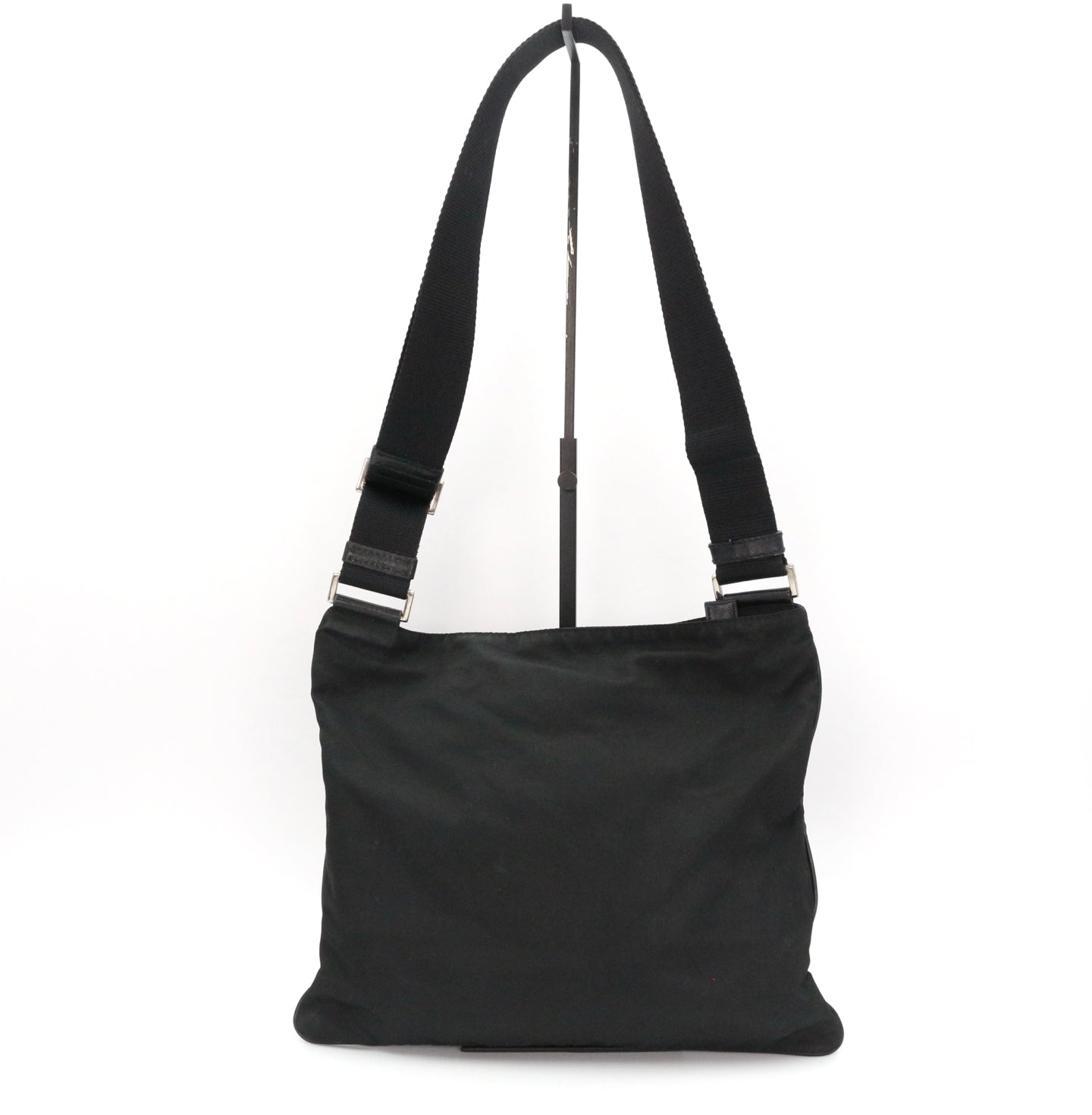 PRADA Black Tessuto Nylon Crossbody Bag [Used]