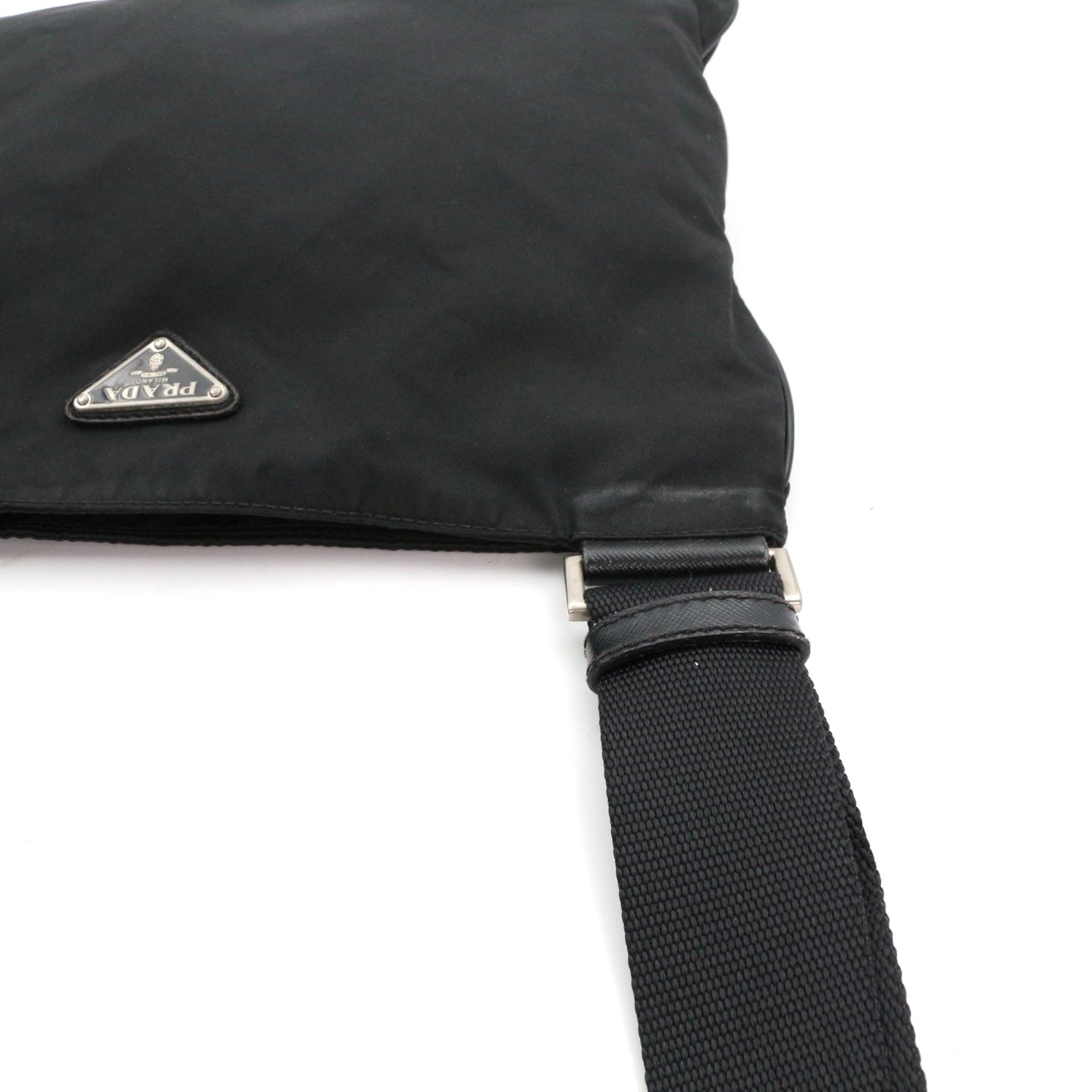 PRADA Black Tessuto Nylon Crossbody Bag [Used]