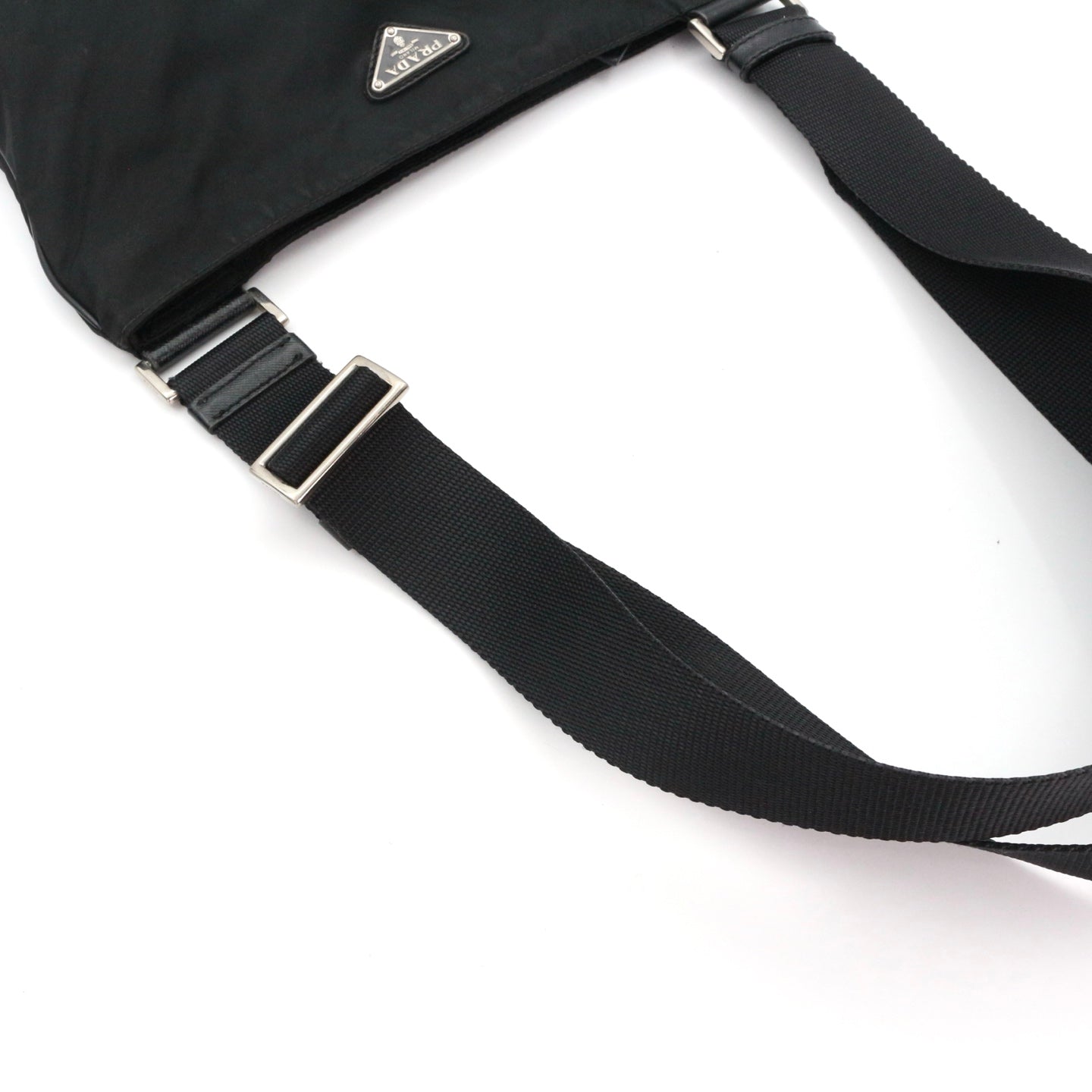 PRADA Black Tessuto Nylon Crossbody Bag [Used]