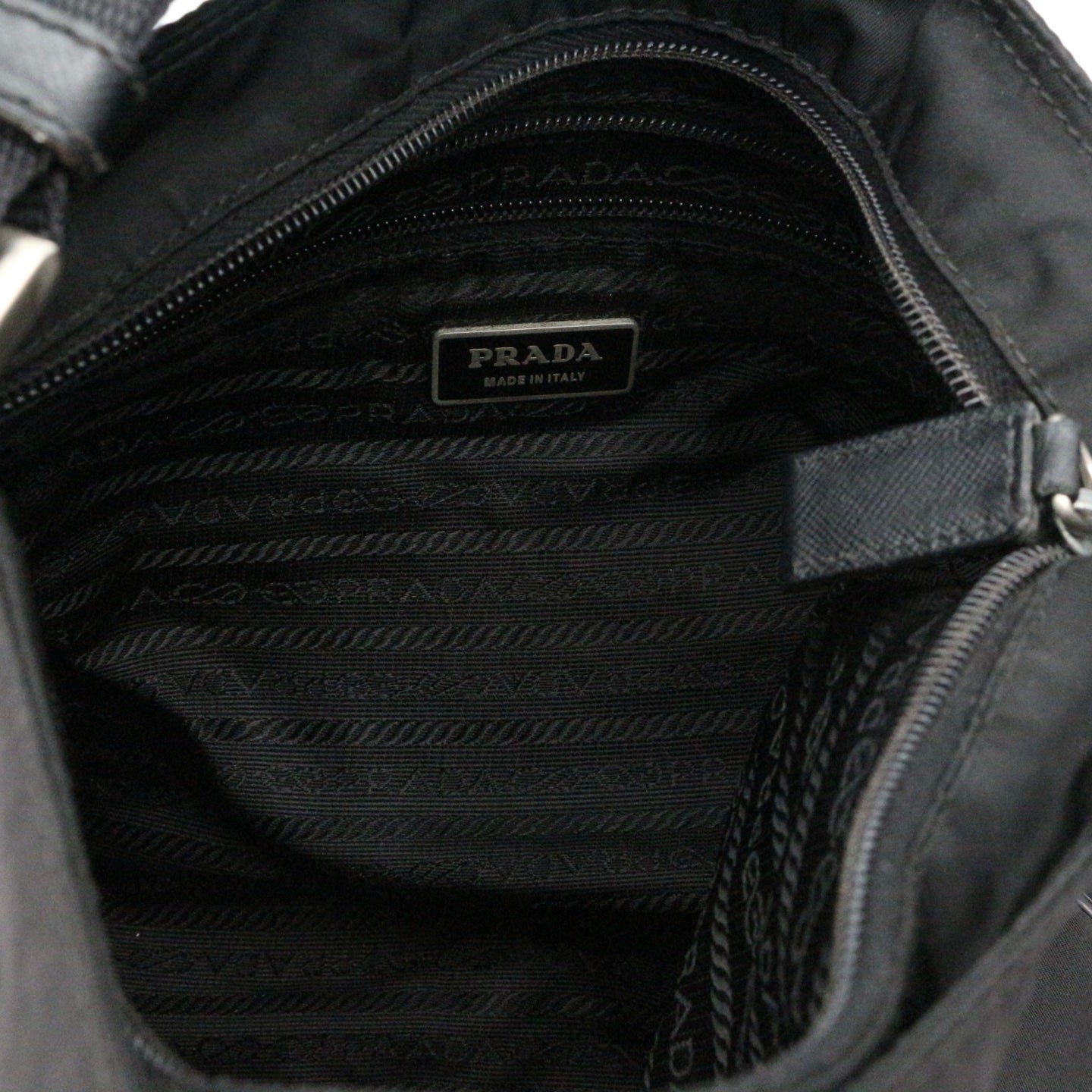 PRADA Black Tessuto Nylon Crossbody Bag [Used]