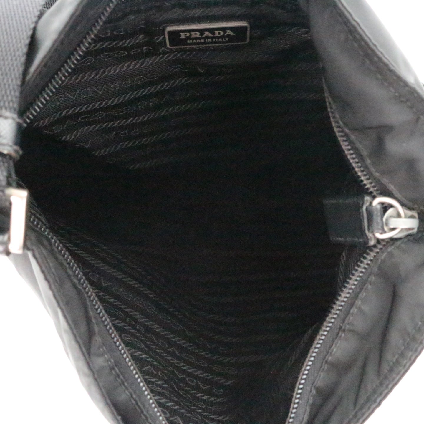 PRADA Black Tessuto Nylon Crossbody Bag [Used]