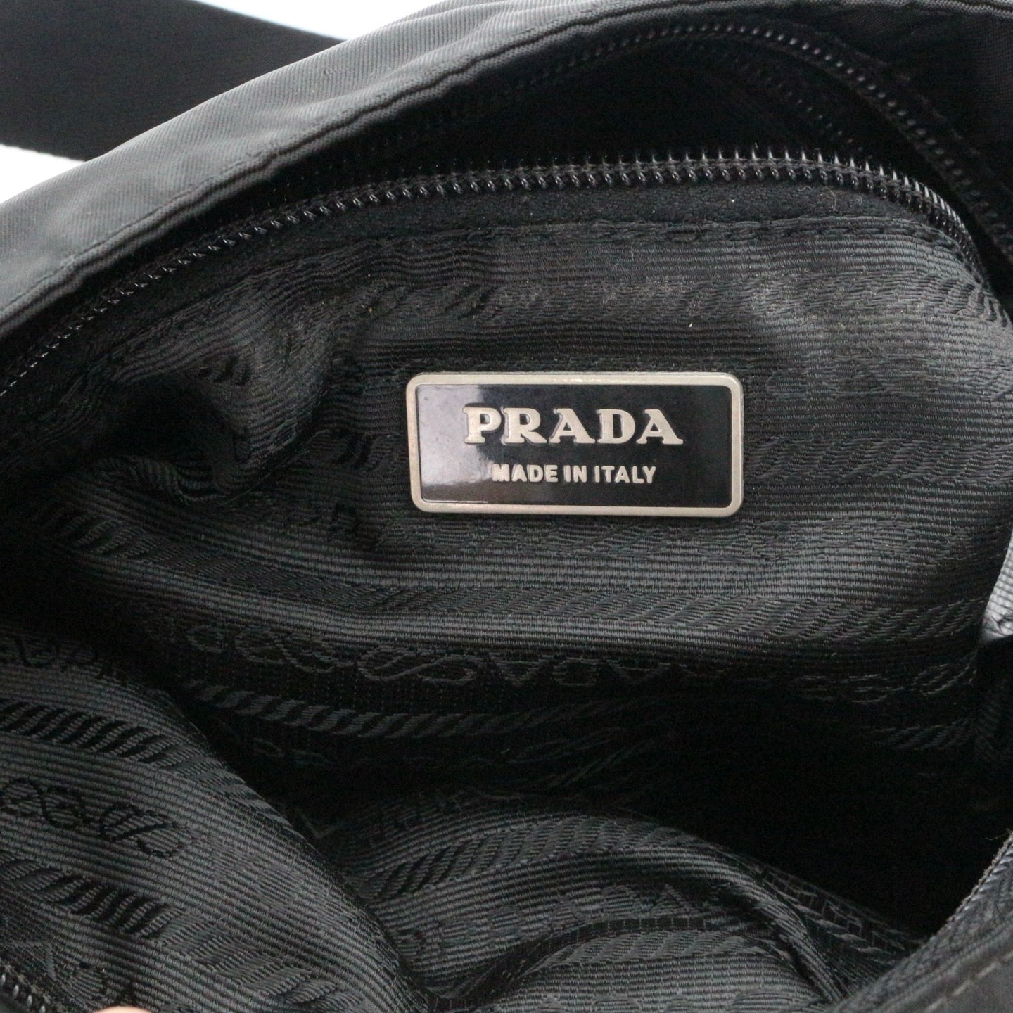PRADA Black Tessuto Nylon Crossbody Bag [Used]