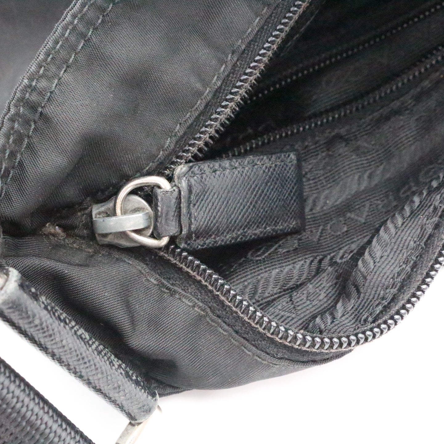 PRADA Black Tessuto Nylon Crossbody Bag [Used]