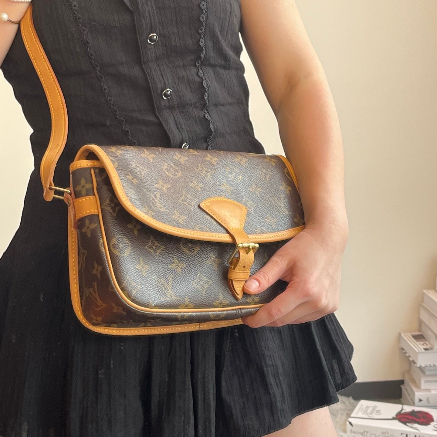 LOUIS VUITTON Monogram Sologne Shoulder Bag [Used]