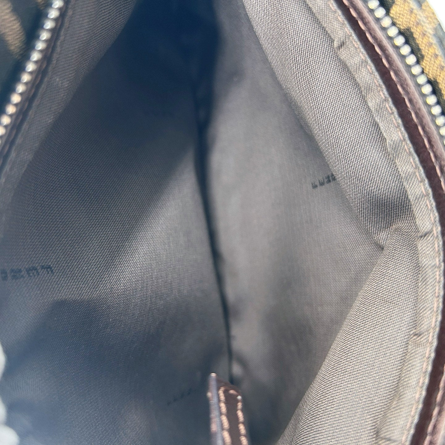Fendi Brown Zucca Canvas Shoulder Tote Bag [Used]