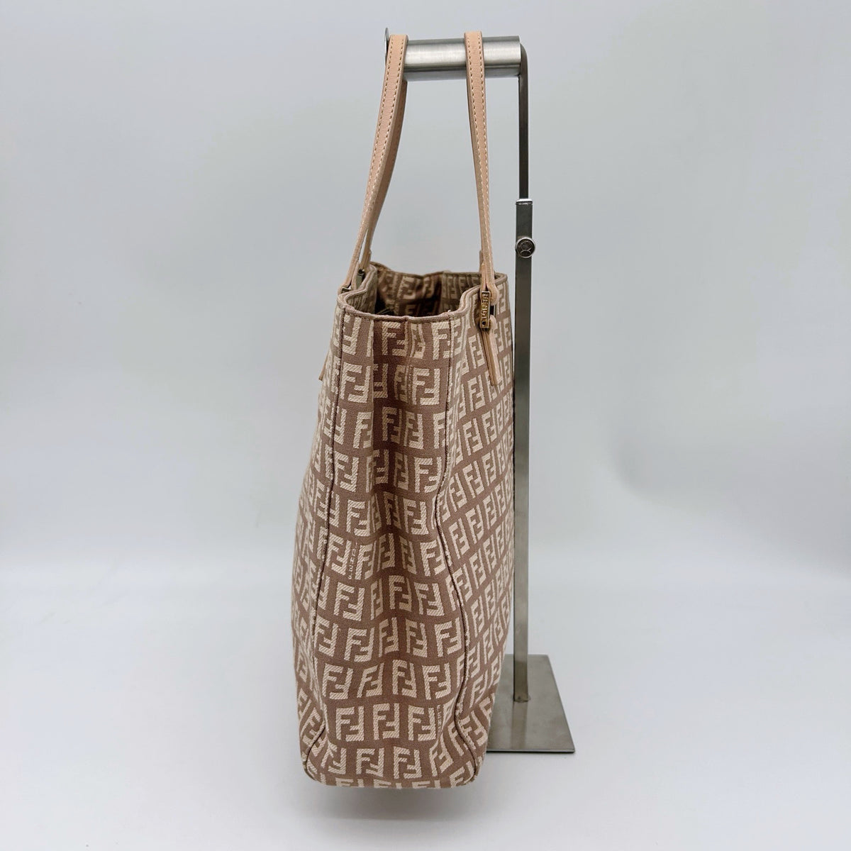 Fendi Pink Zucca Canvas Tote Bag [Used]