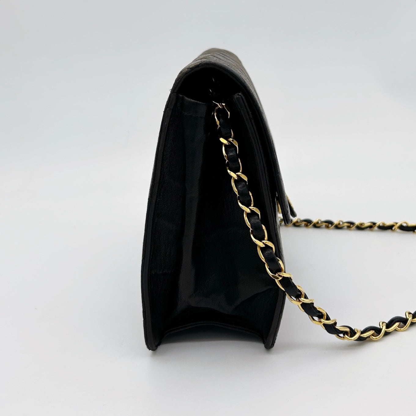 Chanel Black Flap Chain Shoulder Bag [Used]