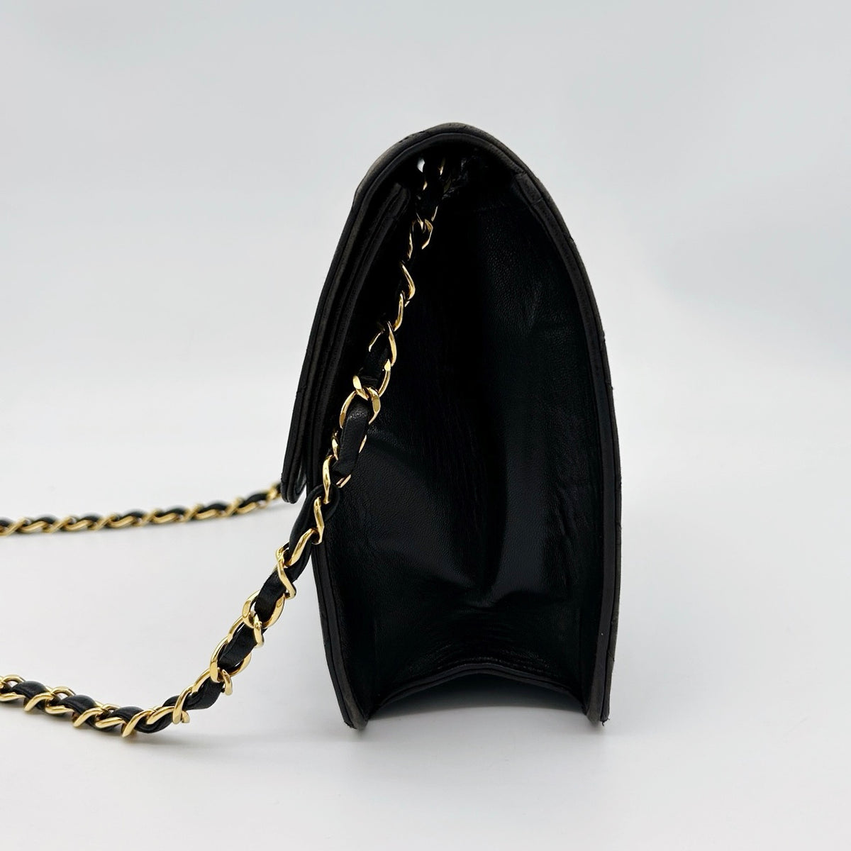 Chanel Black Flap Chain Shoulder Bag [Used]