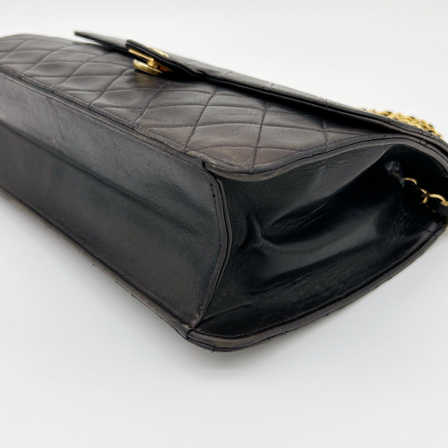 Chanel Black Flap Chain Shoulder Bag [Used]