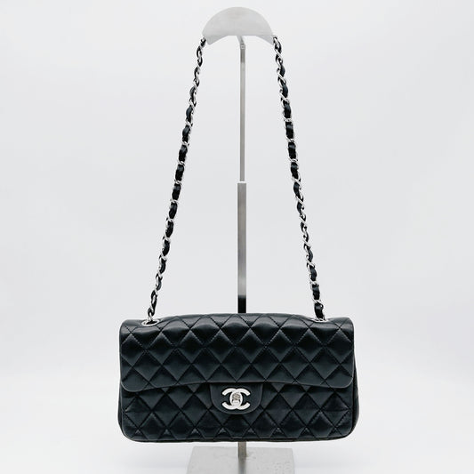 Chanel Quilted Lambskin CF Shoulder Bag Black [Used]